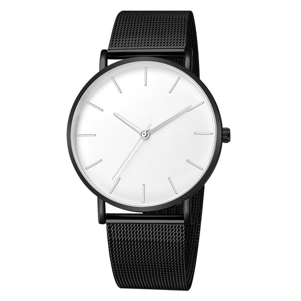 Simple Metal Hour Reloj Quartz Watch