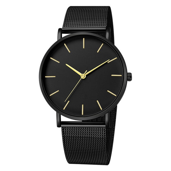 Simple Metal Hour Reloj Quartz Watch