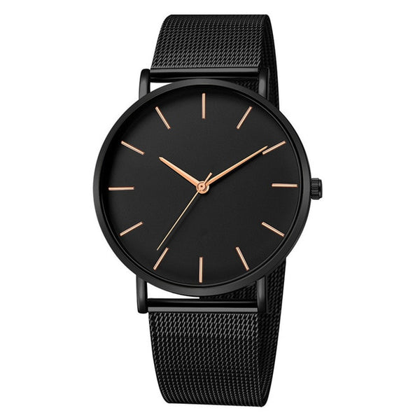 Simple Metal Hour Reloj Quartz Watch