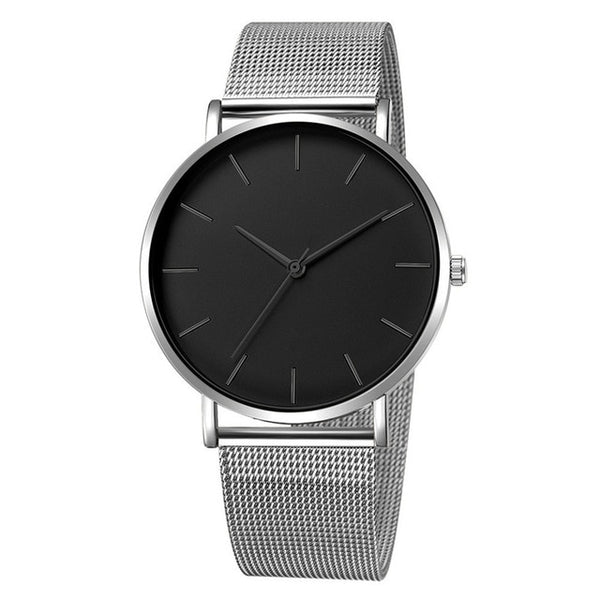 Simple Metal Hour Reloj Quartz Watch