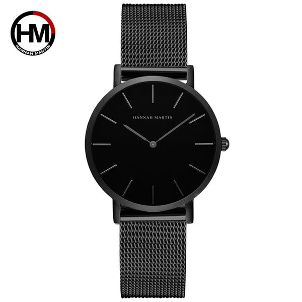 Japan Quartz Movement High Quality 36mm hannah Martin Women Stainless Watch