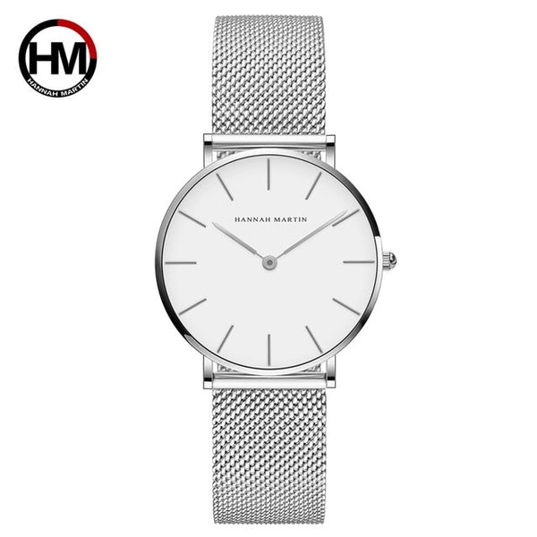 Japan Quartz Movement High Quality 36mm hannah Martin Women Stainless Watch