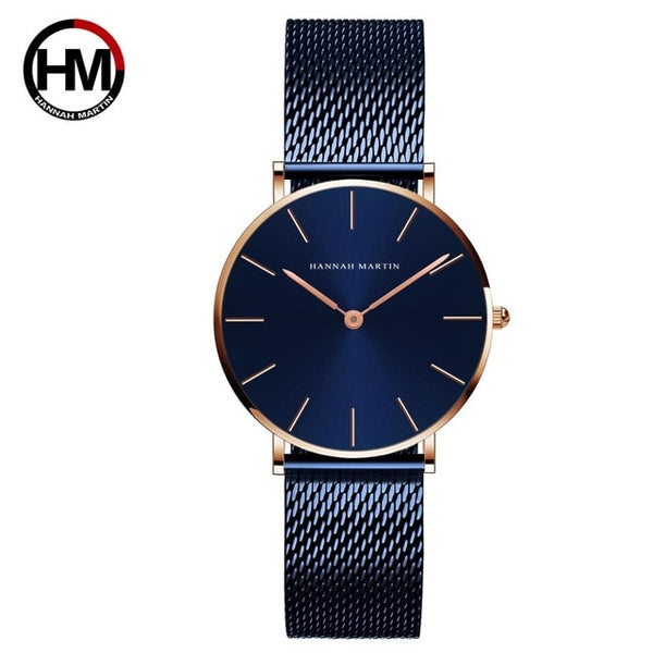 Japan Quartz Movement High Quality 36mm hannah Martin Women Stainless Watch